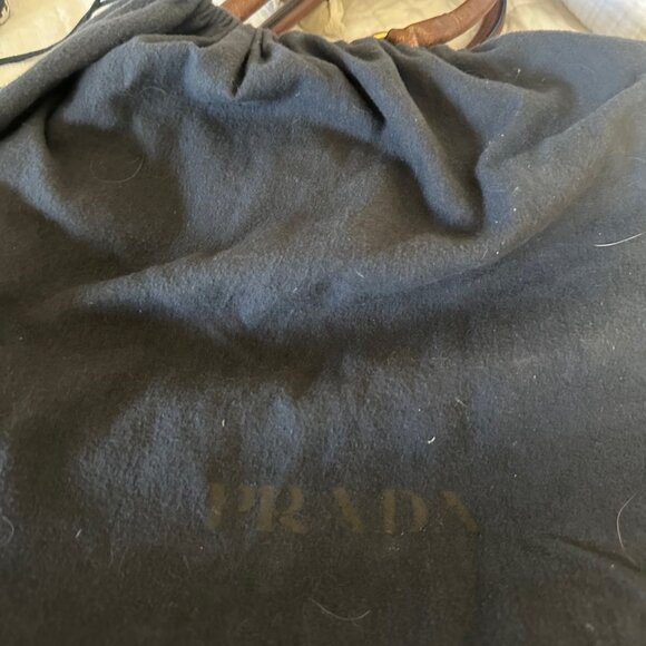 Prada Jacquard Logo Canvas Tote - Picture 7 of 8